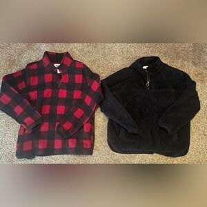 Seven oaks Buffalo plaid & time & true black sherpa pullovers xl bundle